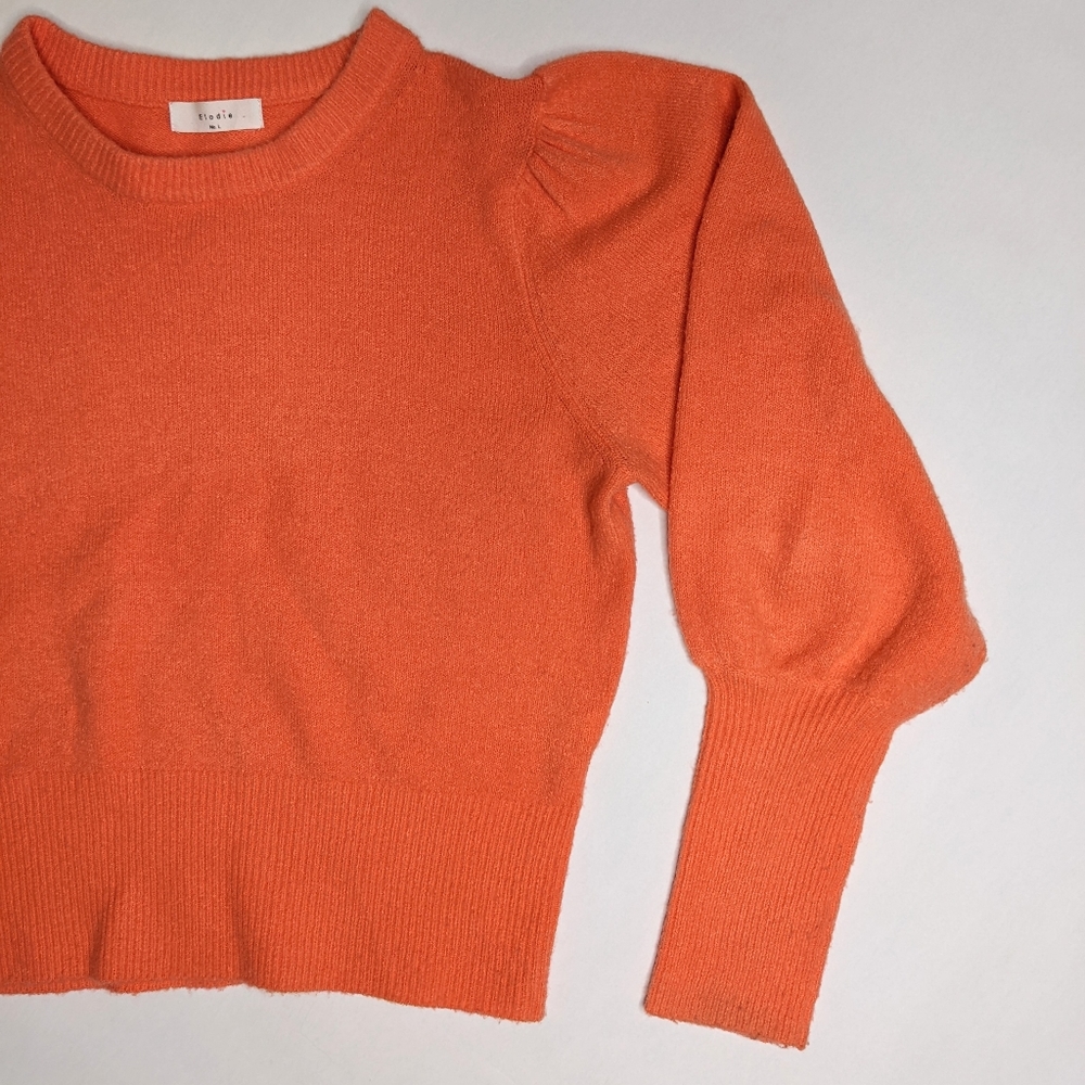Elodie coral slightly cropped sweater size Large